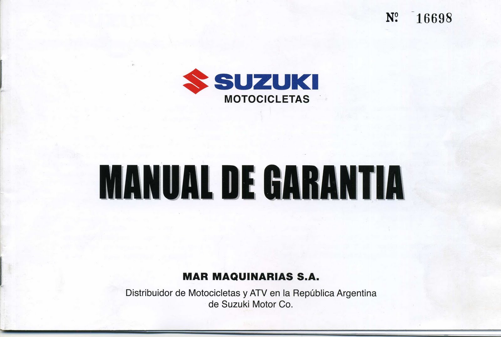 Manual de Garantia